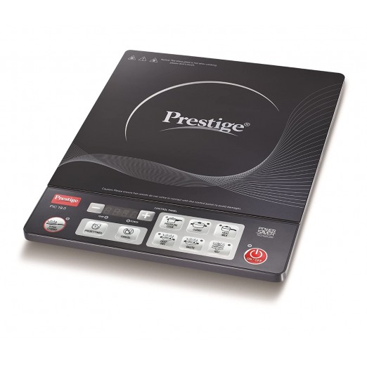 Prestige PIC 19.0 Plus 1900-Watt Induction Cooktop with Push Button (Black)